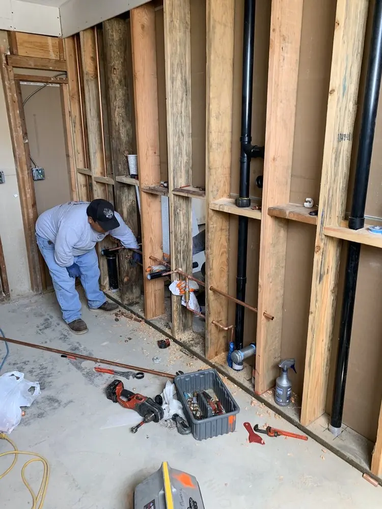 Commercial rough-in plumbing for Gas Line Repair in Holly Springs